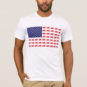 Patriotic Motorrad Cruiser T-Shirt