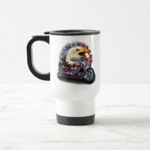 Patriotic Motorrad Eagle Reisebecher