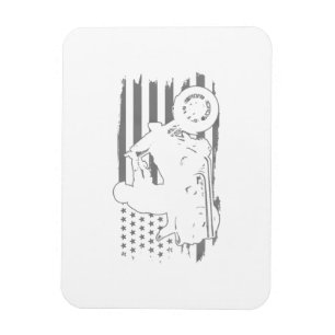 Patriotic Motorrad Vintag American Flag Biker Magnet