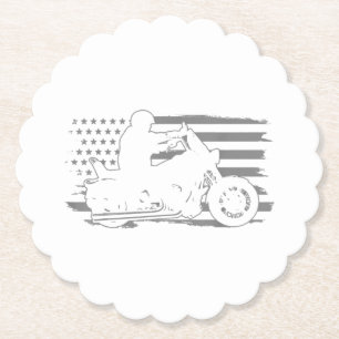 Patriotic Motorrad Vintag American Flag Biker Untersetzer