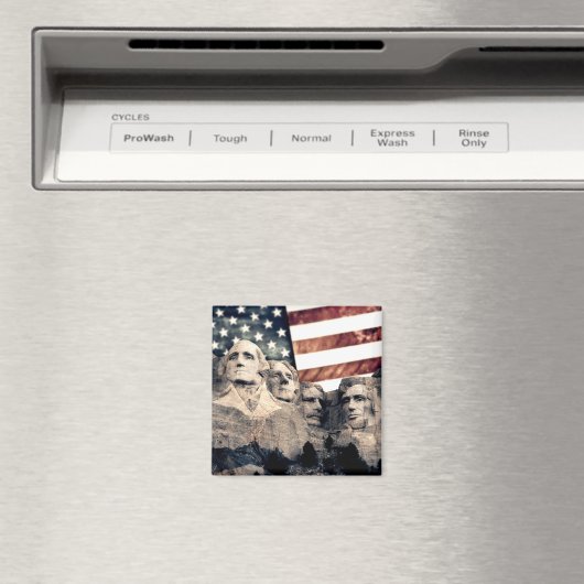 Patriotic Mount Rushmore Magnet (In Situ (Geschirrspüler))