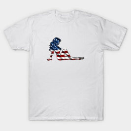 Patriotic Mudklappe Girl T-Shirt
