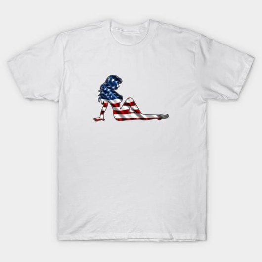 Patriotic Mudklappe Girl T-Shirt
