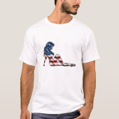 Patriotic Mudklappe Girl T-Shirt (Vorderseite)