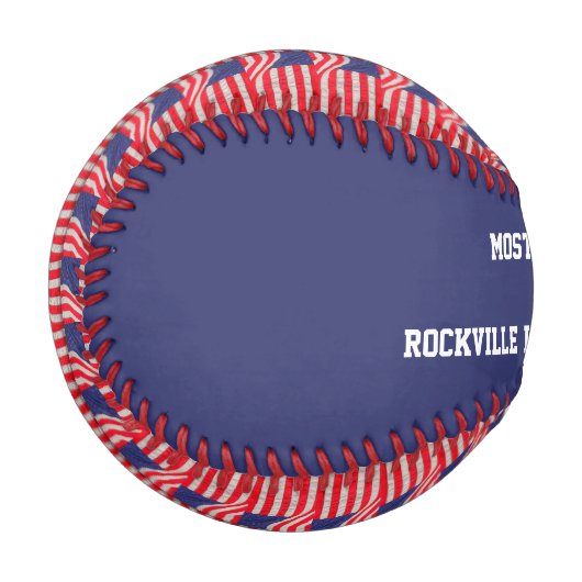 Patriotic MVP Player Award, American Flags, Name, Baseball (Vorderseite Links)