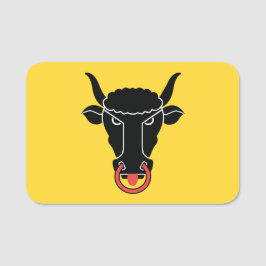 Patriotic name tag with flag of Uri, Switzerland Namensschild
