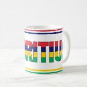 Patriotic National Flag Mauritius Kaffeetasse (VorderseiteRechts)