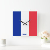 Patriotic national flag quadratische wanduhr (Zuhause)