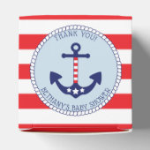 Patriotic Nautical Anchor Baby Dusche Geschenkschachtel (Oben)