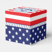 Patriotic Nautical Anchor Baby Dusche Geschenkschachtel (Rückseite)