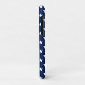 Patriotic Navy Blue USA Flag Stars Muster Case-Mate iPhone Hülle (Hinten/Links)