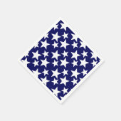 Patriotic Navy Blue w White Stars Serviette (Ecke)