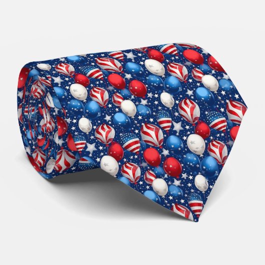 Patriotic Necktie Krawatte (Gerollt)