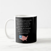 Patriotic New Colossus Emma Lazarus Quote Usa Gift Kaffeetasse (Links)
