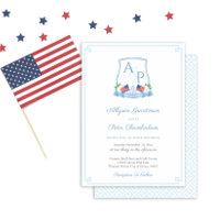Patriotic New England Hydrangea Wedding Wappen