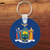 Patriotic New York State Flag Schlüsselanhänger (Rückseite)