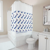 Patriotic NEW ZEALAND Anpassbare Schrift Duschvorhang (Beispiel)