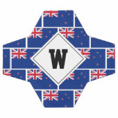 Patriotic NEW ZEALAND FLAG Monogram Soccer Ball (Flach)