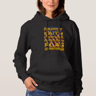 Patriotic nicht mit Familie Faith Friends Fir Hoodie