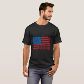 Patriotic Nicu Nurse American Flag 4. Juli USA T-Shirt (Vorne ganz)