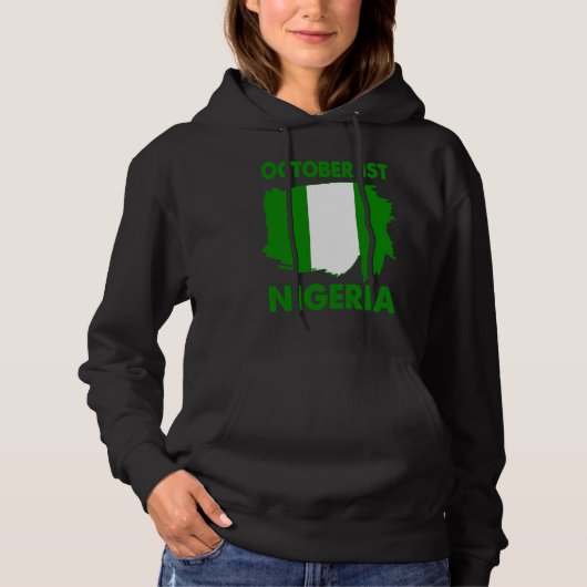 Patriotic Nigeria Pride Independence Day 2022 Nige Hoodie (Vorderseite)