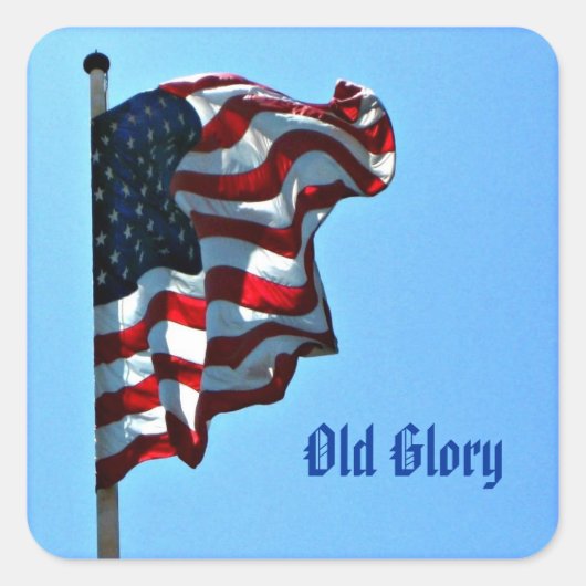 Patriotic Old Glory Stickers - Amerikanische Flagg (Vorderseite)
