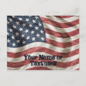 Patriotic Old Glory US-Flagge rot, weiß und blau Postkarte (Vorderseite)