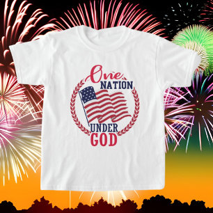 Patriotic One Nation unter Gottes Wort Kunst T-Shirt