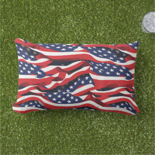 Patriotic Outdoor Pillow Kissen Für Draußen