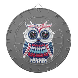 Patriotic Owl Dartscheibe