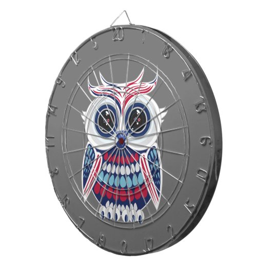 Patriotic Owl Dartscheibe (Vorderseite rechts)