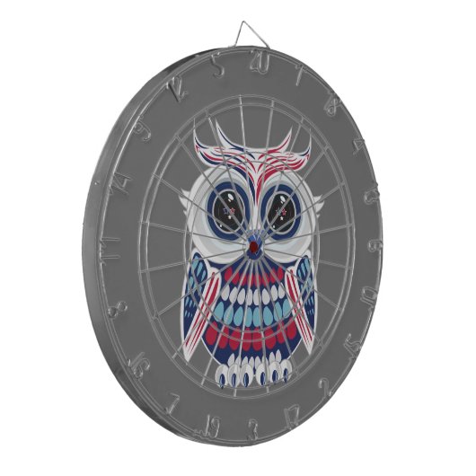 Patriotic Owl Dartscheibe (Vorderseite Links)