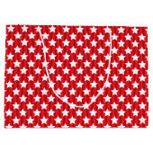 Patriotic Owls Große Geschenktüte (Rückseite)