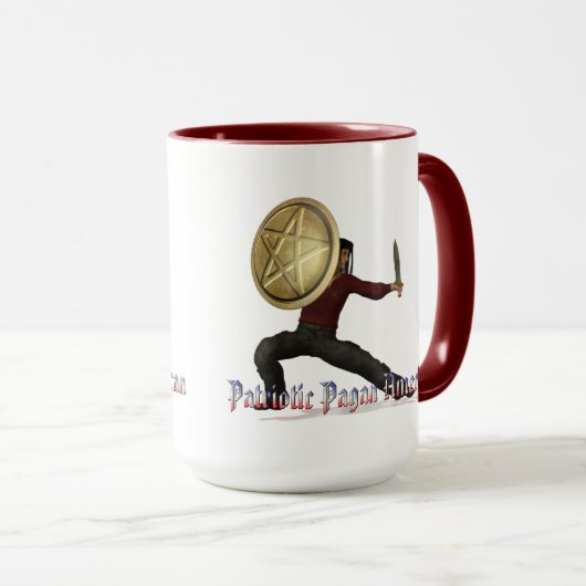 Patriotic Pagan American Tasse (VorderseiteRechts)