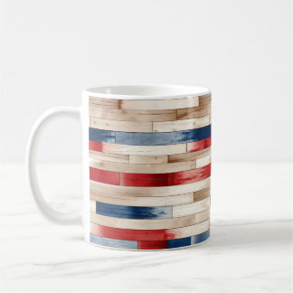 Patriotic Painted Planks  Kaffeetasse