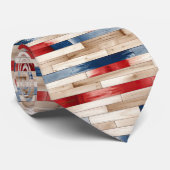 Patriotic Painted Planks  Krawatte (Gerollt)