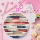 Patriotic Painted Planks  Pappteller (Party)