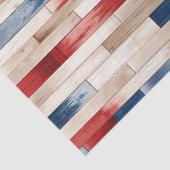 Patriotic Painted Planks Seidenpapier (Ausschnitt)
