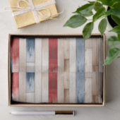 Patriotic Painted Planks  Seidenpapier (Geschenk)
