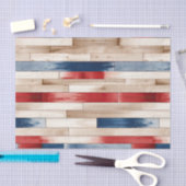 Patriotic Painted Planks Seidenpapier (Handwerk)