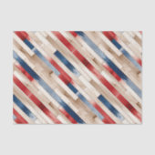 Patriotic Painted Planks Seidenpapier (Vorderseite)