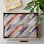 Patriotic Painted Planks Seidenpapier (Geschenk)