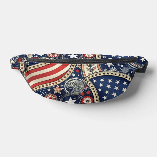 Patriotic Paisley Print Cut Sew Bag Bauchtasche (Ablage )