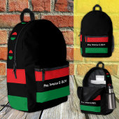 Patriotic Pan African Flag & Unia Symbol Bedruckter Rucksack