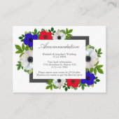 Patriotic Panda Anemone Hochzeitskarte Begleitkarte (Vorderseite)