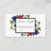 Patriotic Panda Anemone Kinderdusche Windelwanne Begleitkarte (Vorderseite)