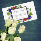 Patriotic Panda Anemone Kinderdusche Windelwanne Begleitkarte