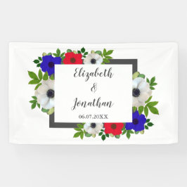 Patriotic Panda Anemone Wedding Banner