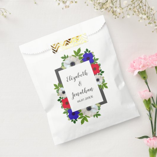 Patriotic Panda Anemone Wedding Geschenktütchen (Versiegelt)