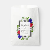 Patriotic Panda Anemone Wedding Geschenktütchen (Vorderseite)